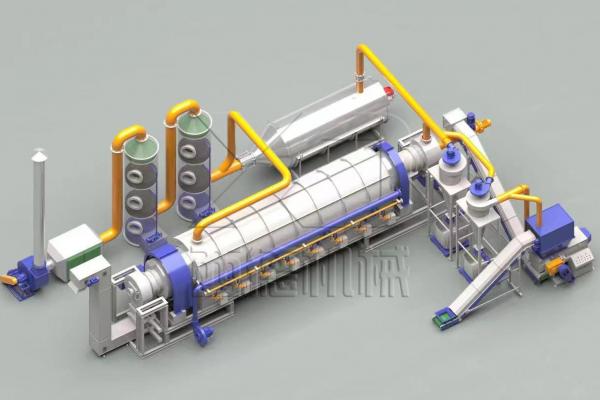 相對于傳統(tǒng)的處理方式，連續(xù)式炭化爐有高效、環(huán)保和可持續(xù)的優(yōu)點